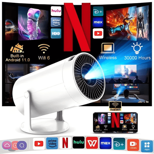 Projetor Portátil CineMax Super LED 🔥 40% OFF - SOLO POR HOY 🔥