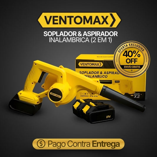 VENTOMAX - Soplador y Aspirador Inalambrica 2 en 1