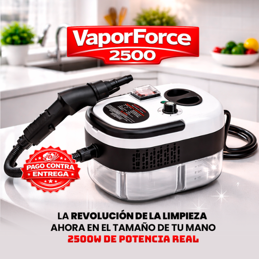 VaporForce 360™ 2500W - Limpiadora a Vapor Portátil de Alta Presión