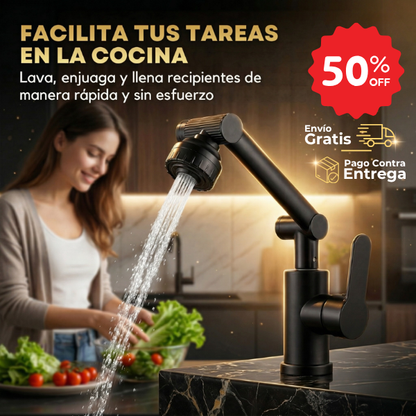 FlowSpin™ - Griferia articulada 1080° llega a todos lados