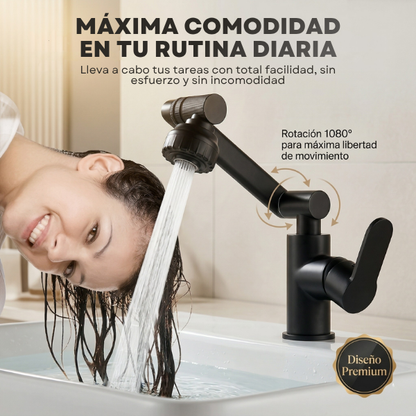 FlowSpin™ - Griferia articulada 1080° llega a todos lados