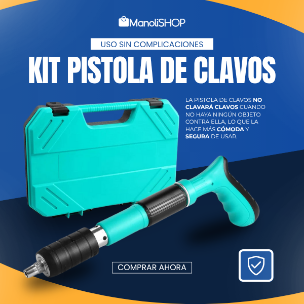Kit Pistola de Clavos Completo 🚨 ÚLTIMO DIA DE PROMOCIÓN 🚨