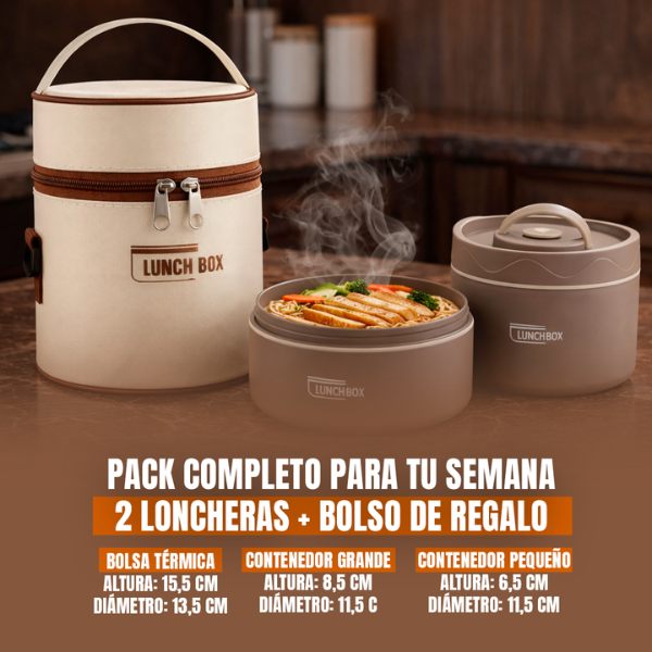 LunchBox Gourmet- Ingeniería térmica de acero para paladares exigentes 🔥 Top Ventas 🔥