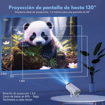 Projetor Portátil CineMax Super LED 🔥 40% OFF - SOLO POR HOY 🔥