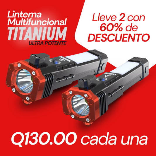 Linterna Titanium Multifuncional [ULTRA POTENTE] 🚨 Últimas Unidades 🚨